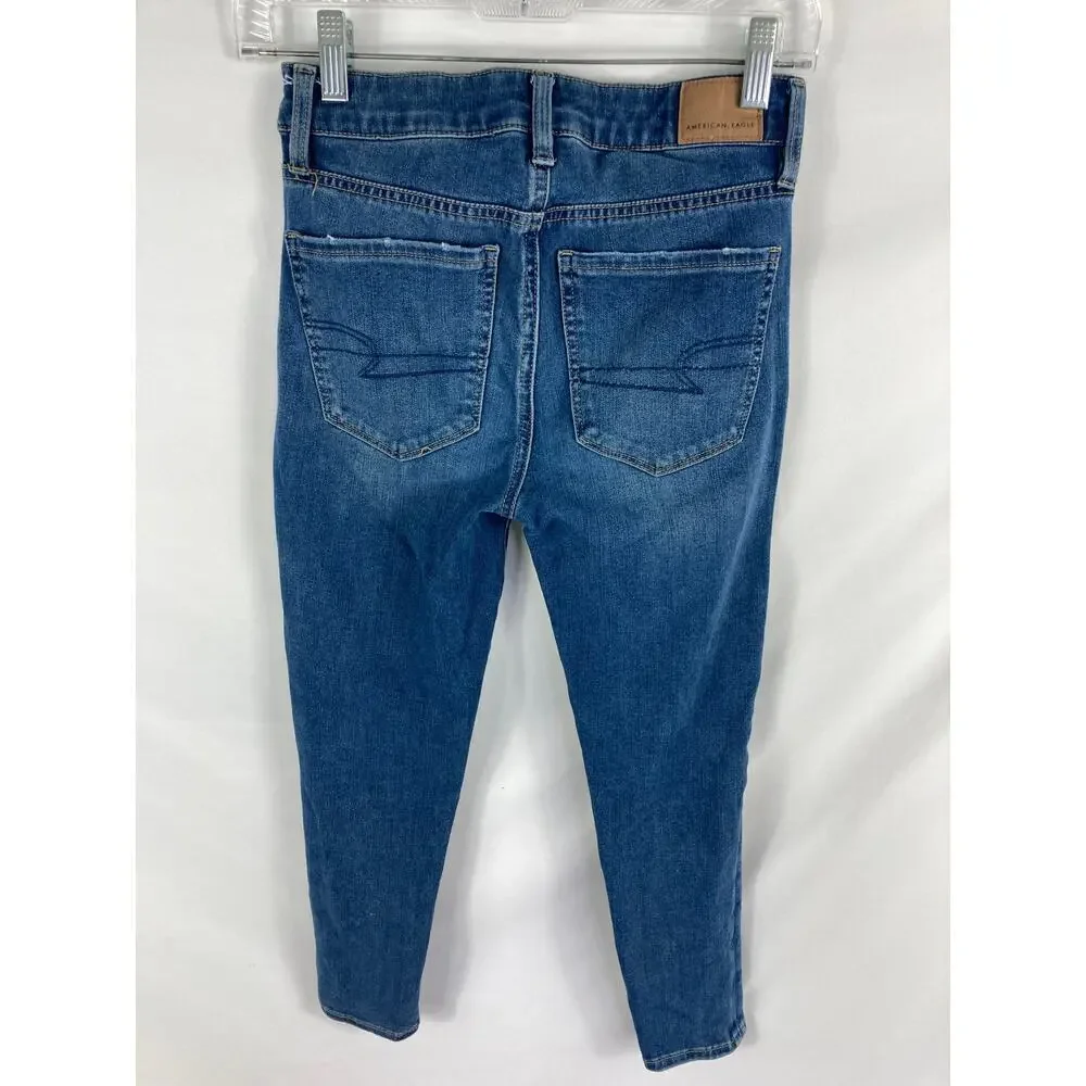 American Eagle The Dream Jean High Rise Jegging Crop Size 2 Short